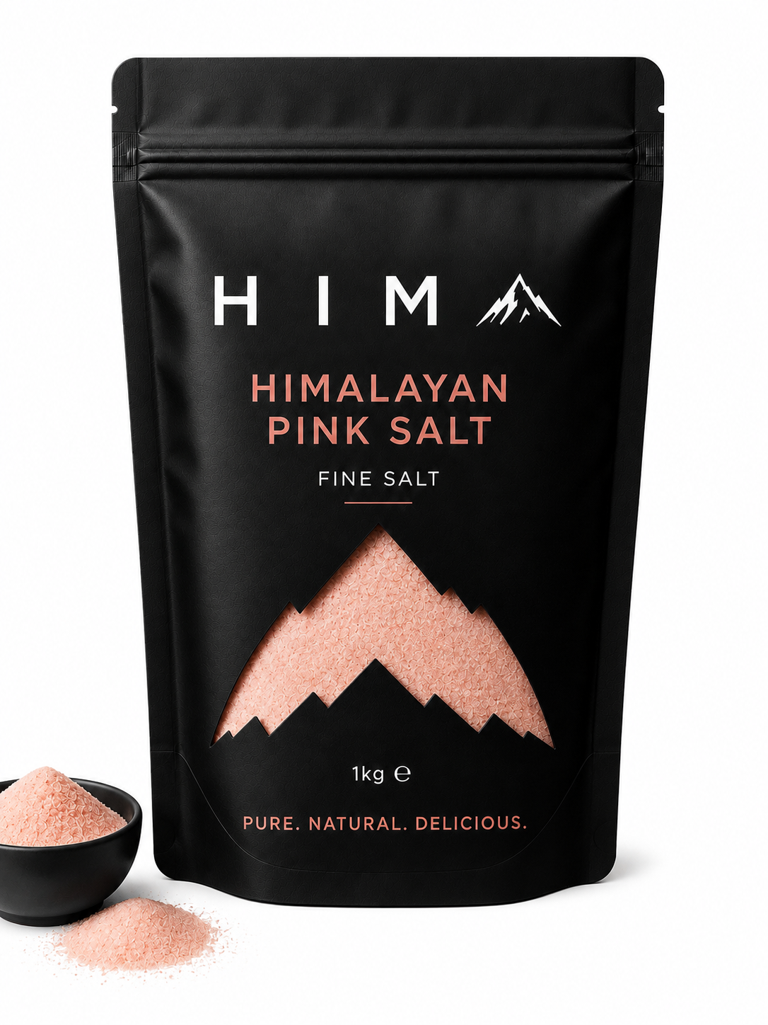 Fine Himalayan Pink Salt Pouch (500g/1kg)