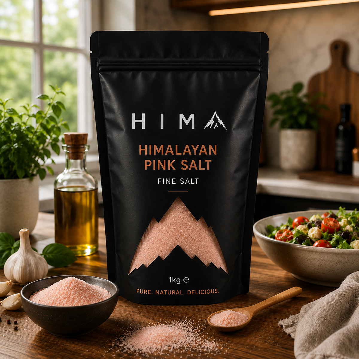 Fine Himalayan Pink Salt Pouch (500g/1kg)