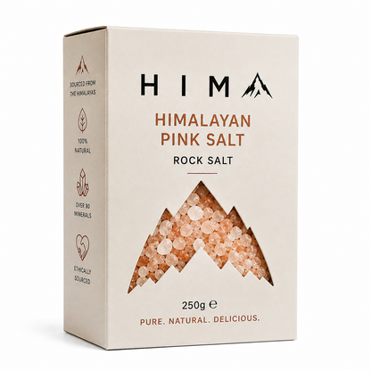 250g Coarse Rock Himalayan Pink Salt Carton Box